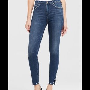 Citizens of Humanity Skinny Studded Ankle Jeans